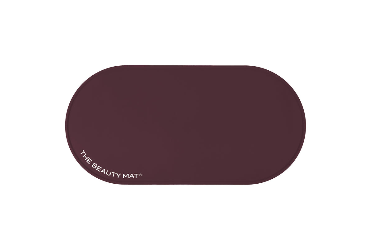The Beauty Mat® Oval - Maroon