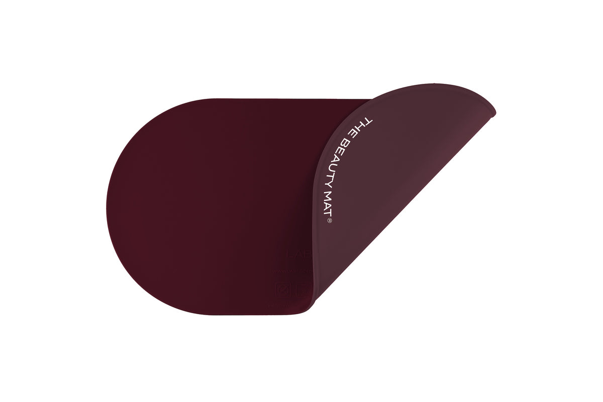 The Beauty Mat® Oval - Maroon