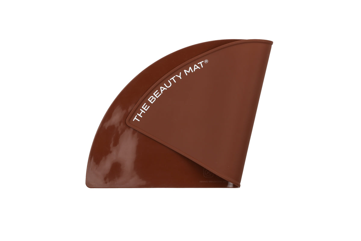 The Beauty Mat® Semi Circle - Chocolate