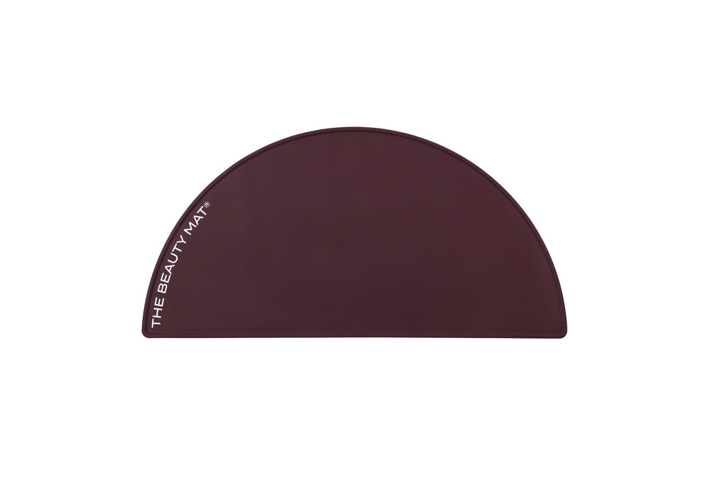 The Beauty Mat® Semi Circle - Maroon