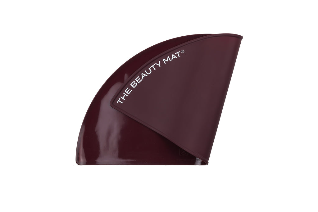 The Beauty Mat® Semi Circle - Maroon