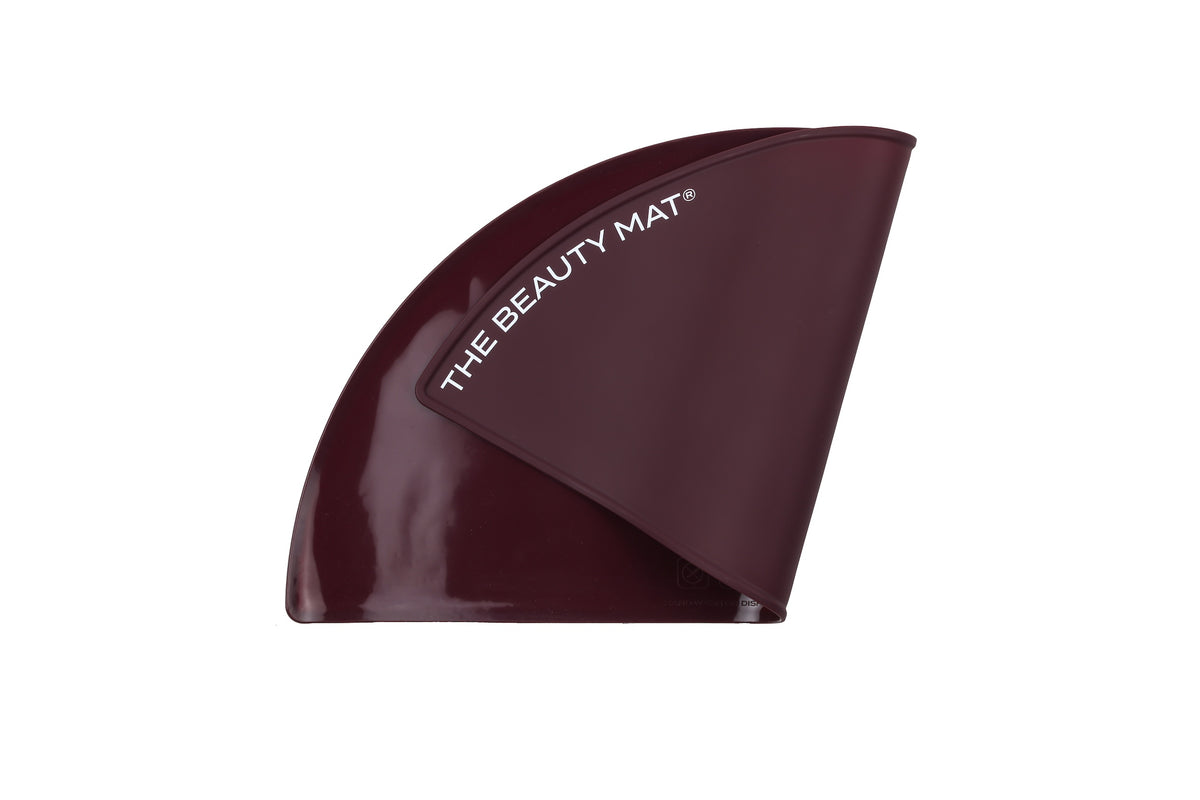 The Beauty Mat® Semi Circle - Maroon